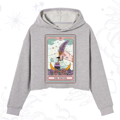 Purplehecate The Writer Tarot Crop Hoodie