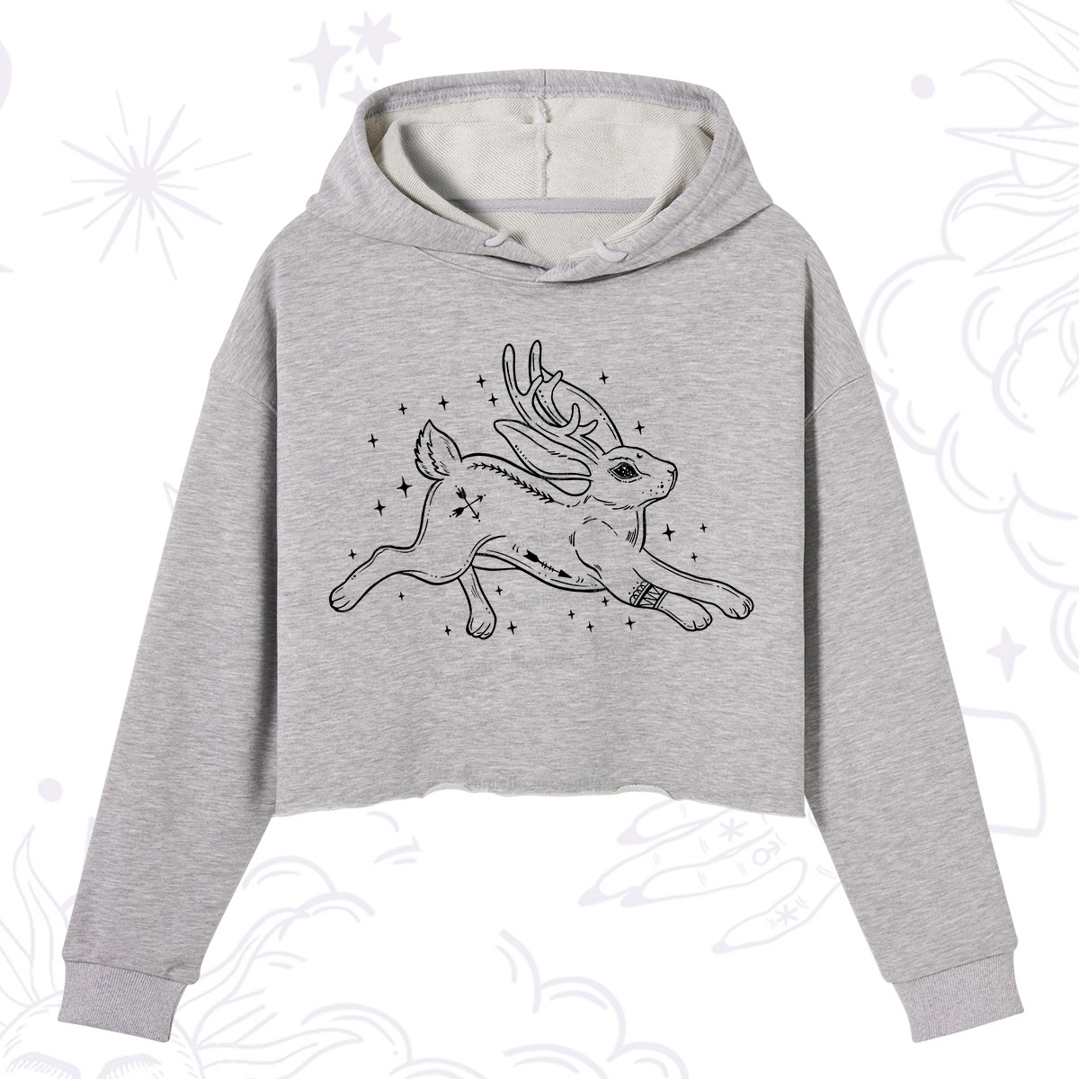 Purplehecate Starwitch Familiar Crop Hoodie