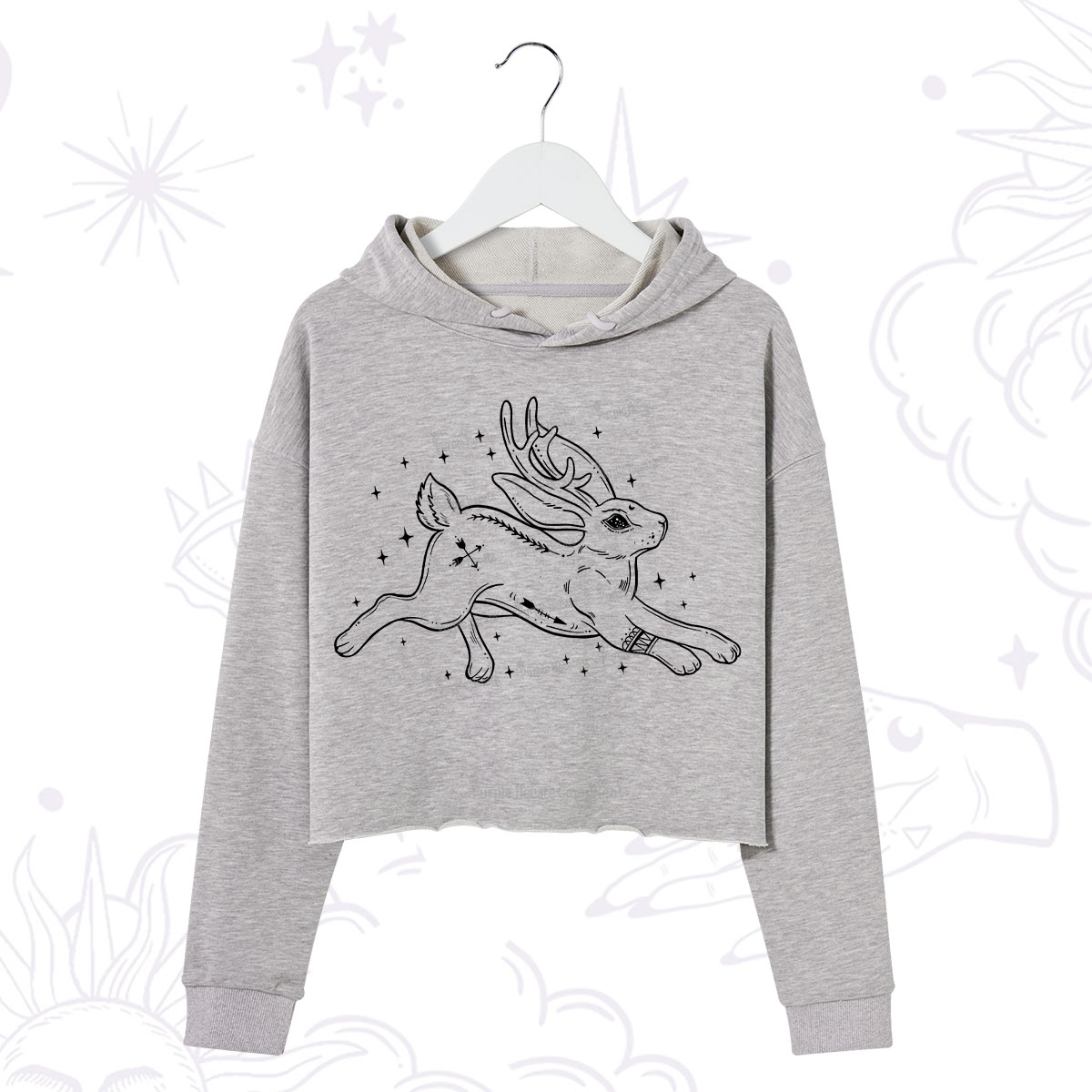 Purplehecate Starwitch Familiar Crop Hoodie