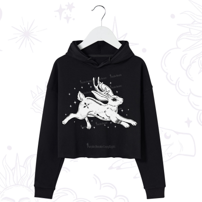 Purplehecate Starwitch Familiar Crop Hoodie