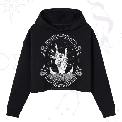 Purplehecate Hair Stylist Club Crop Hoodie