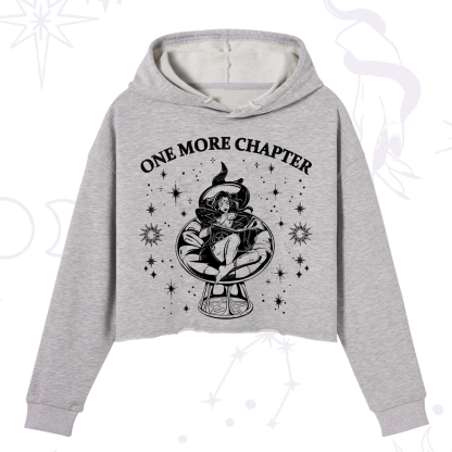 Purplehecate One More Chapter Books Crop Hoodie