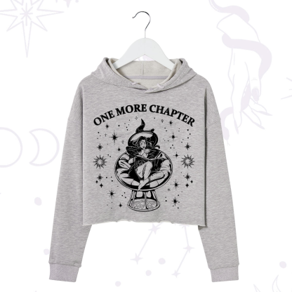 Purplehecate One More Chapter Books Crop Hoodie