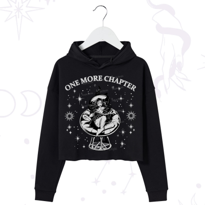 Purplehecate One More Chapter Books Crop Hoodie