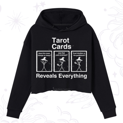 Purplehecate Tarot Card Reveals Everything Crop Hoodie