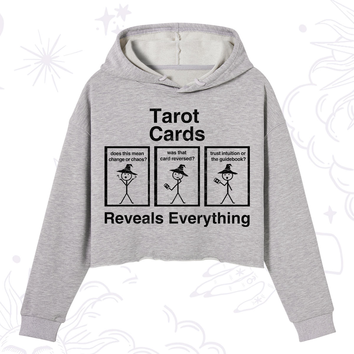 Purplehecate Tarot Card Reveals Everything Crop Hoodie