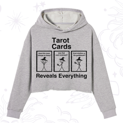 Purplehecate Tarot Card Reveals Everything Crop Hoodie
