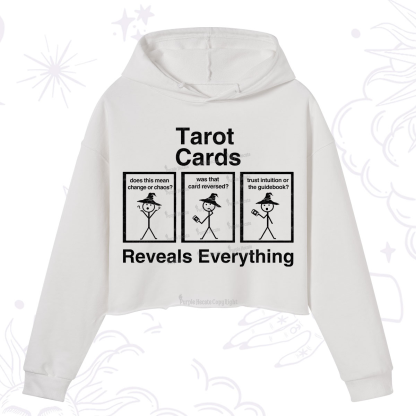 Purplehecate Tarot Card Reveals Everything Crop Hoodie