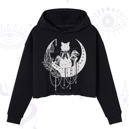 Purplehecate Hecate's Triple Moon Crop Hoodie