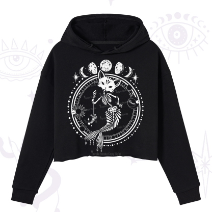 Purplehecate Purr-maid Tales Crop Hoodie