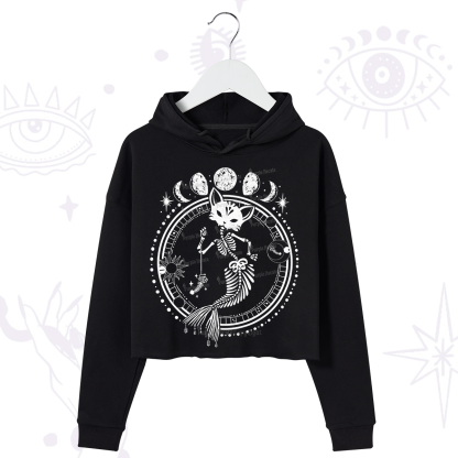Purplehecate Purr-maid Tales Crop Hoodie