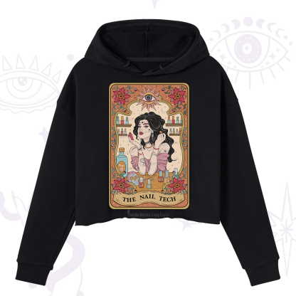 Purplehecate The Nail Tech Tarot Crop Hoodie