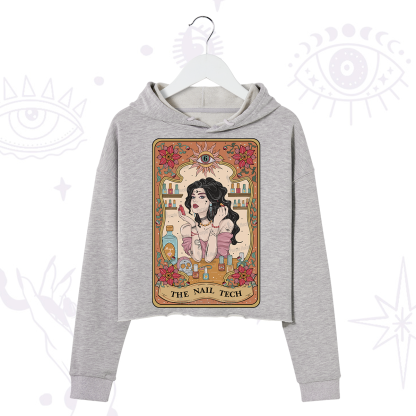Purplehecate The Nail Tech Tarot Crop Hoodie