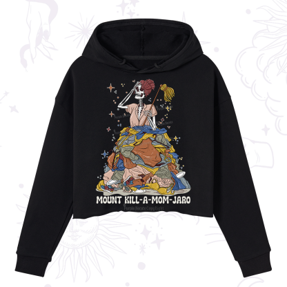 Purplehecate Mount Mom's Chaos Crop Hoodie