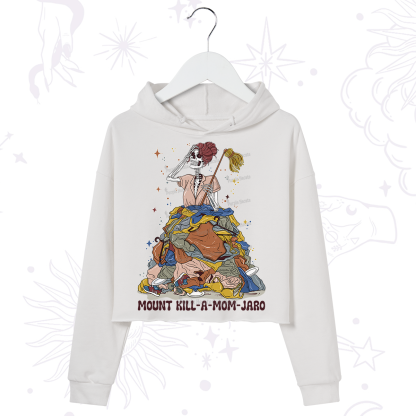 Purplehecate Mount Mom's Chaos Crop Hoodie