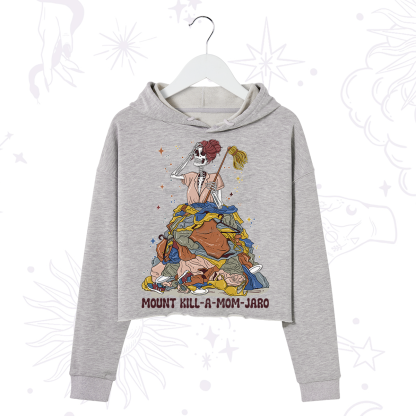 Purplehecate Mount Mom's Chaos Crop Hoodie