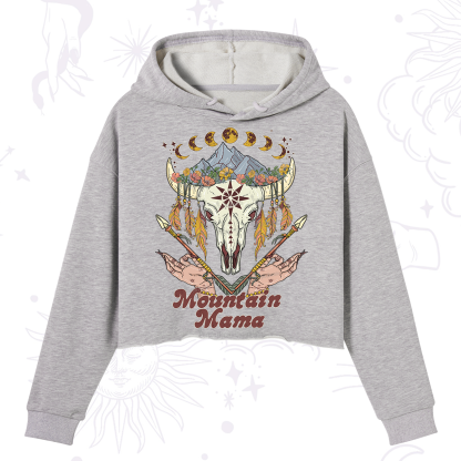Purplehecate Mountain Mama Crop Hoodie