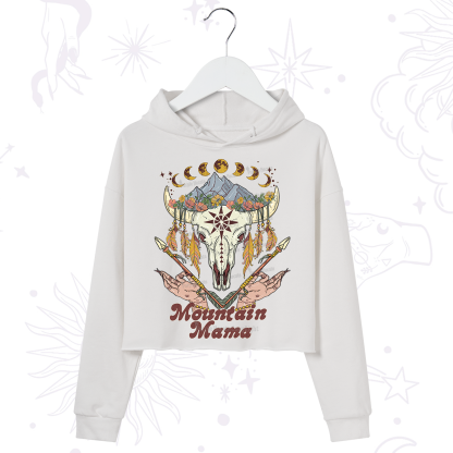 Purplehecate Mountain Mama Crop Hoodie