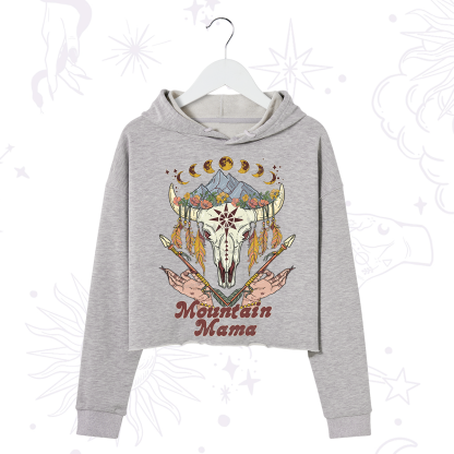 Purplehecate Mountain Mama Crop Hoodie