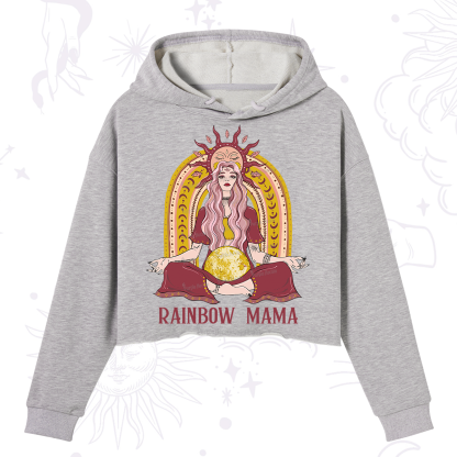 Purplehecate Rainbow Mama Crop Hoodie