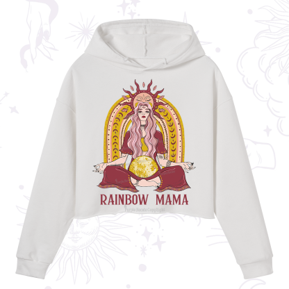 Purplehecate Rainbow Mama Crop Hoodie