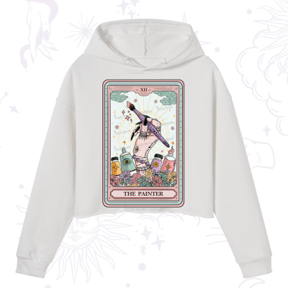 Purplehecate The Painter Tarot Crop Hoodie