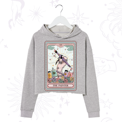 Purplehecate The Painter Tarot Crop Hoodie