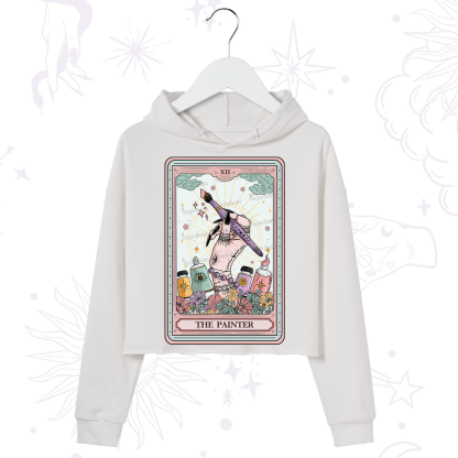 Purplehecate The Painter Tarot Crop Hoodie