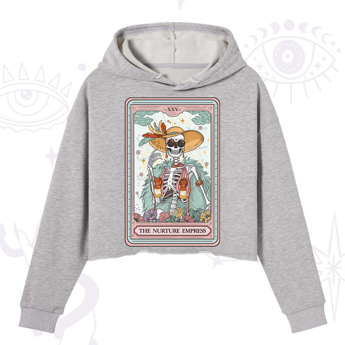 Purplehecate The Nurture Empress Tarot Crop Hoodie