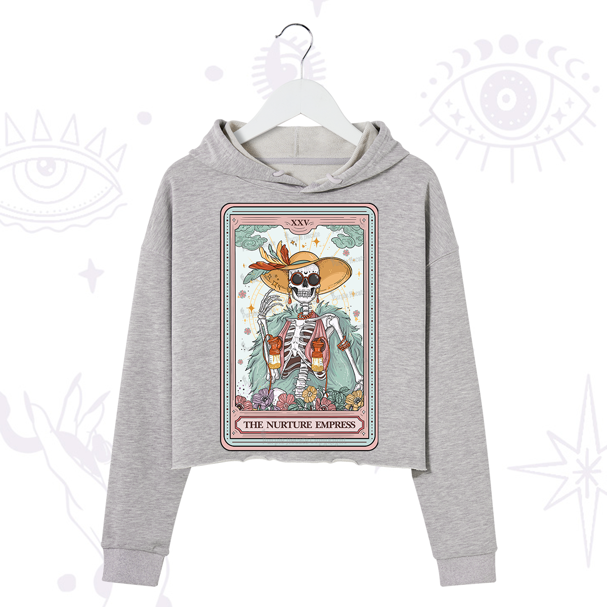 Purplehecate The Nurture Empress Tarot Crop Hoodie