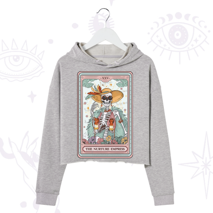 Purplehecate The Nurture Empress Tarot Crop Hoodie