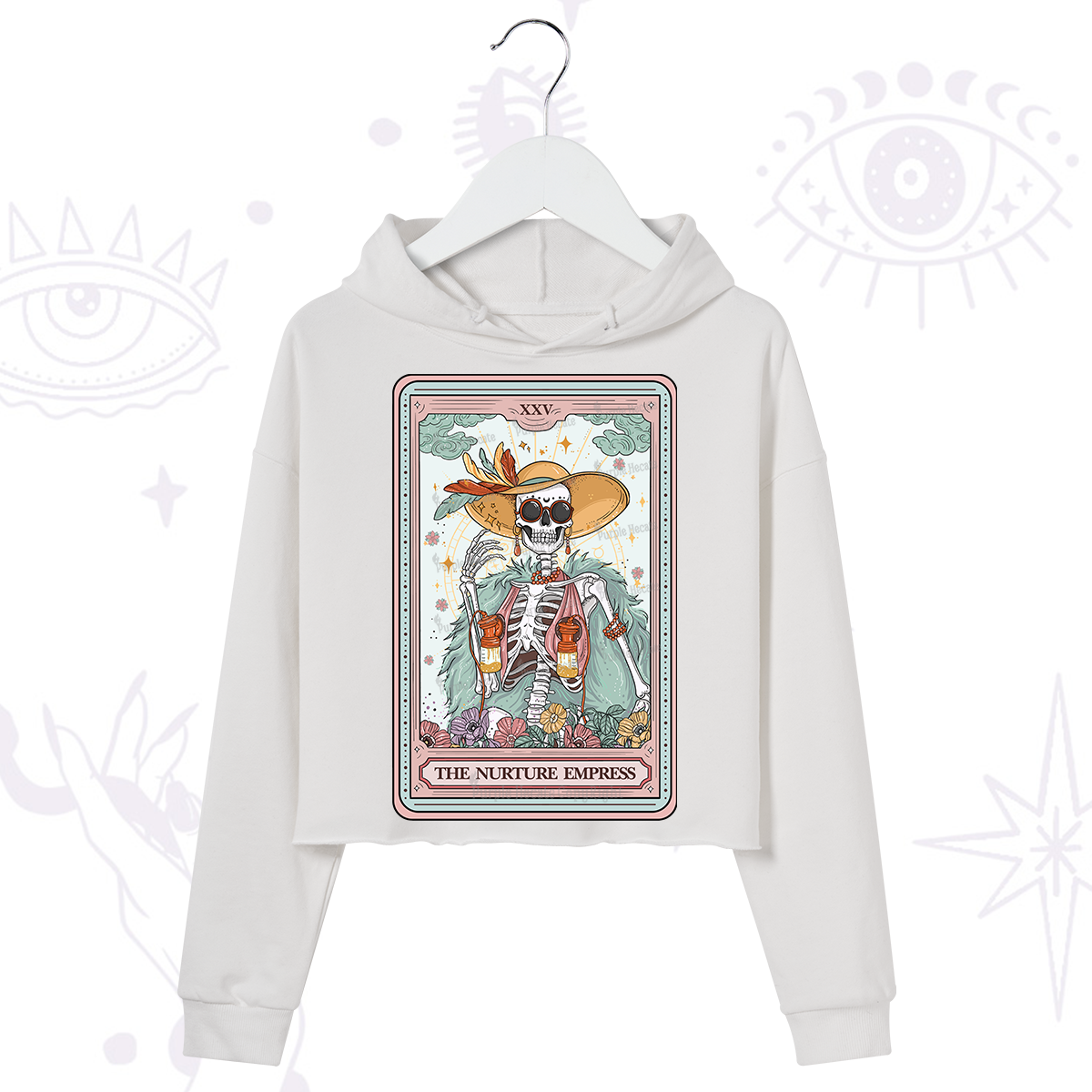 Purplehecate The Nurture Empress Tarot Crop Hoodie