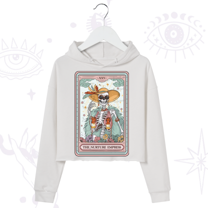 Purplehecate The Nurture Empress Tarot Crop Hoodie