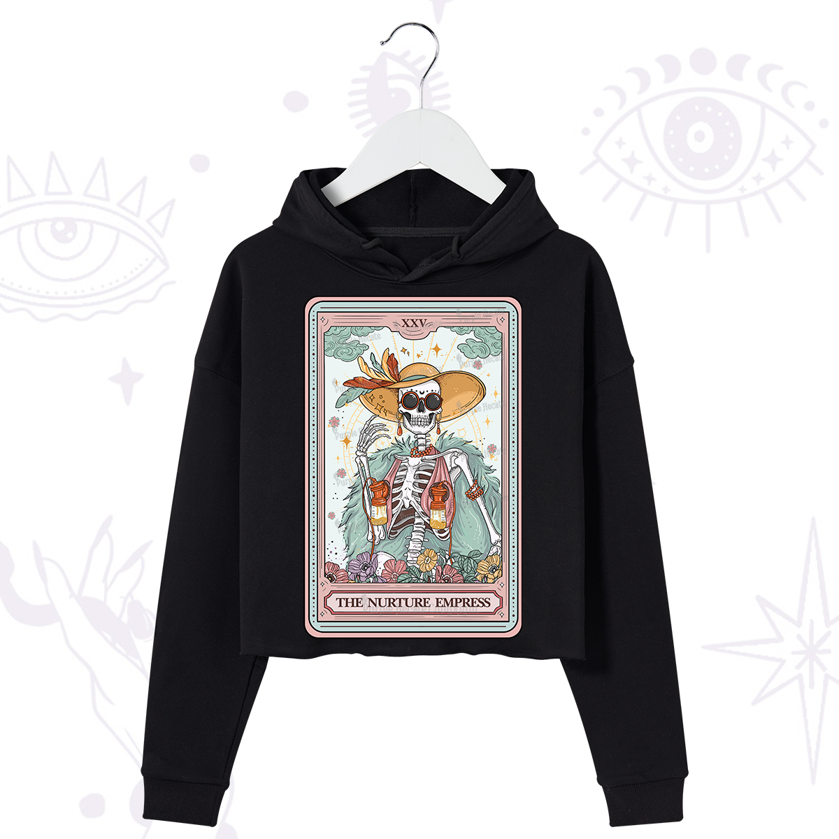 Purplehecate The Nurture Empress Tarot Crop Hoodie