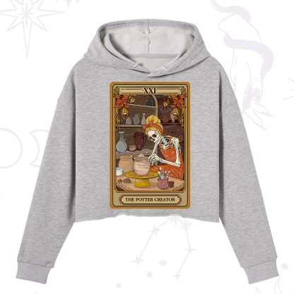 Purplehecate The Potter Tarot Crop Hoodie