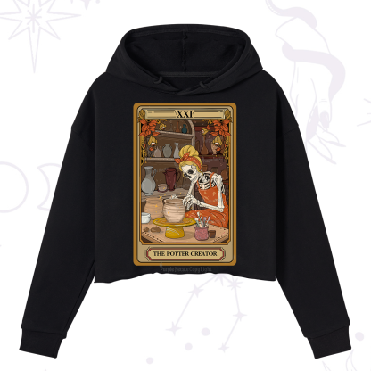 Purplehecate The Potter Tarot Crop Hoodie