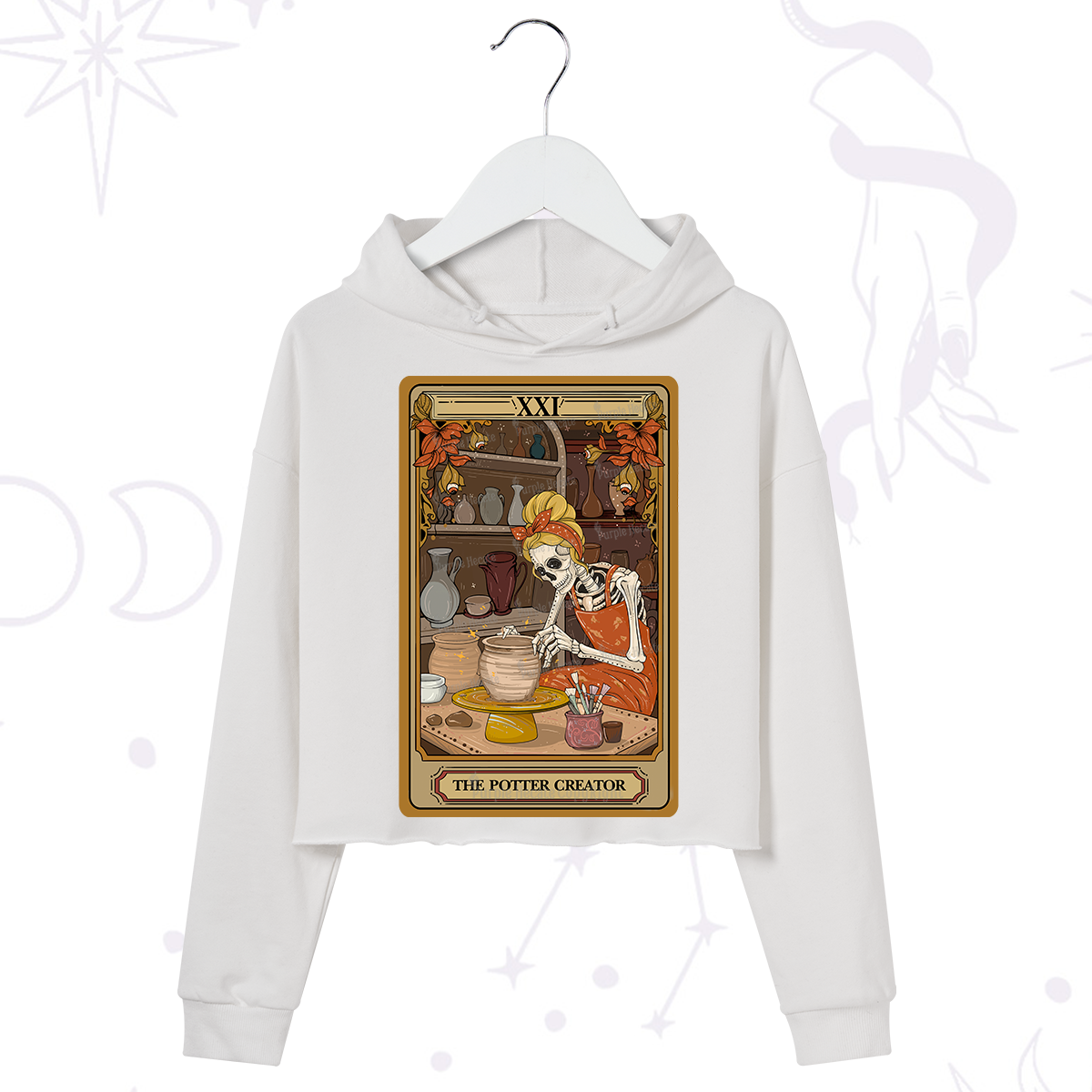 Purplehecate The Potter Tarot Crop Hoodie