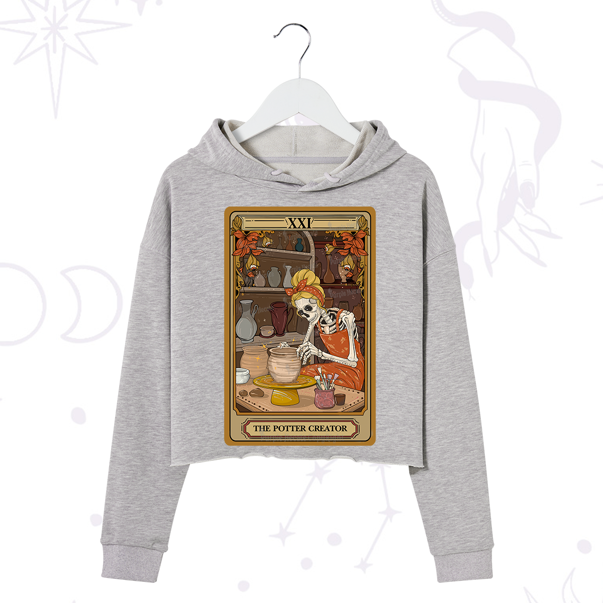 Purplehecate The Potter Tarot Crop Hoodie