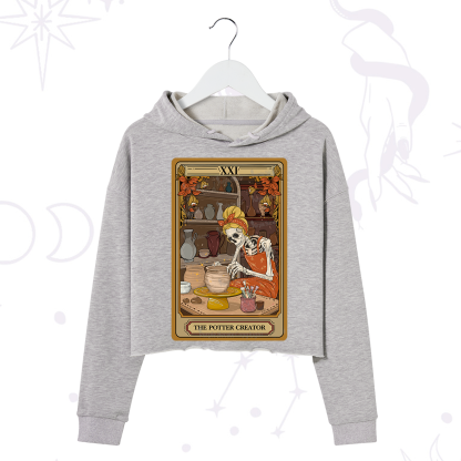 Purplehecate The Potter Tarot Crop Hoodie