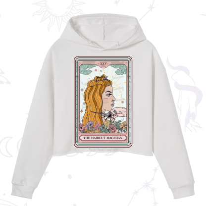Purplehecate The Haircut Magician Tarot Crop Hoodie