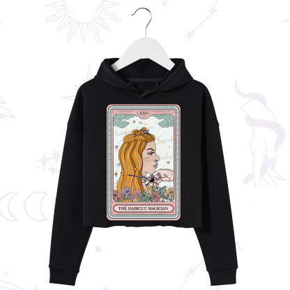 Purplehecate The Haircut Magician Tarot Crop Hoodie