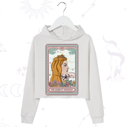 Purplehecate The Haircut Magician Tarot Crop Hoodie