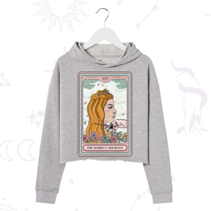 Purplehecate The Haircut Magician Tarot Crop Hoodie