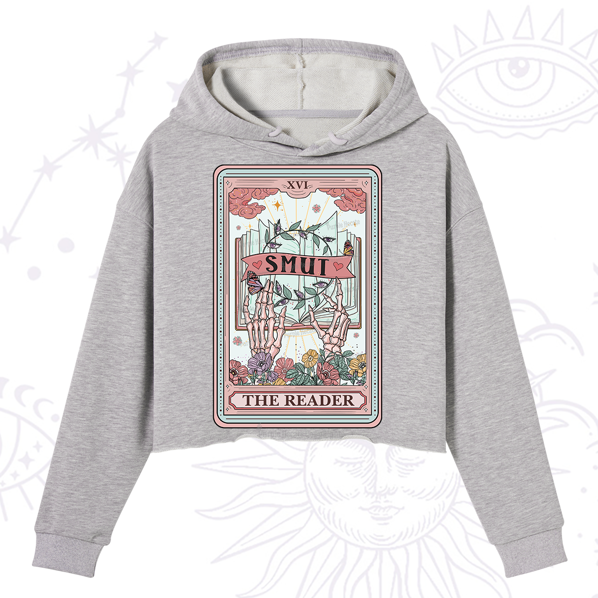 Purplehecate The Smut Reader Tarot Crop Hoodie