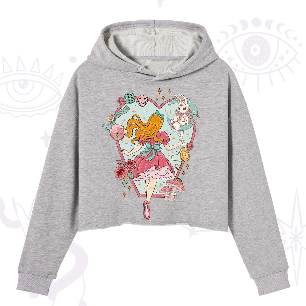 Purplehecate Alice's Secret Garden Crop Hoodie