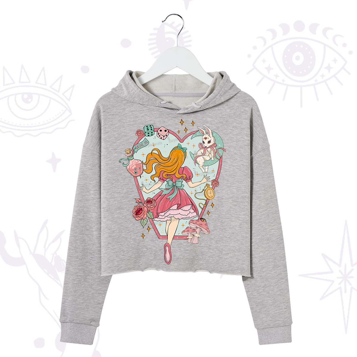Purplehecate Alice's Secret Garden Crop Hoodie