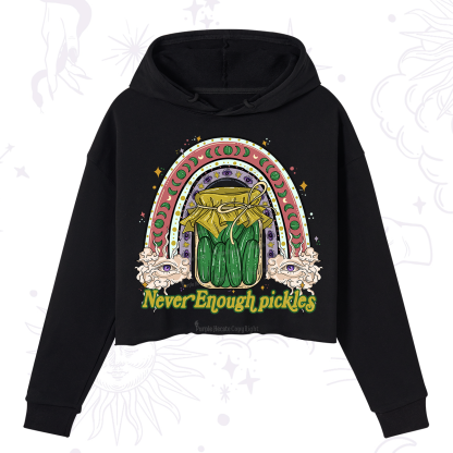 Purplehecate Never Enough Pickles Crop Hoodie