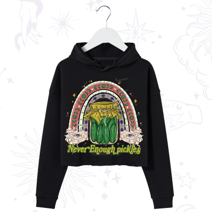Purplehecate Never Enough Pickles Crop Hoodie