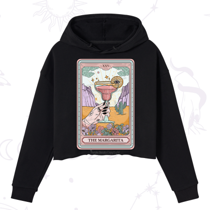 Purplehecate The Margarita Tarot Card Crop Hoodie