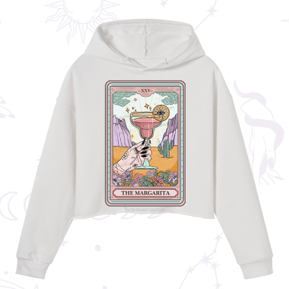 Purplehecate The Margarita Tarot Card Crop Hoodie